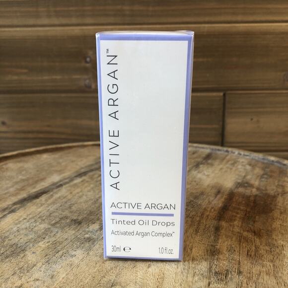Active Argan TINTED OIL DROPS 1.0oz - New In Box - Sealed - Picture 1 of 6